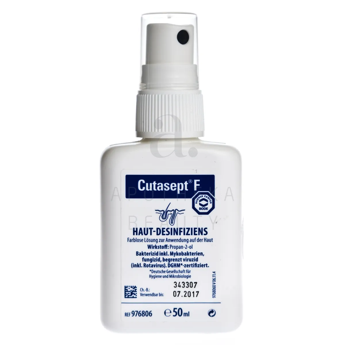 CUTASEPT F SPRAY NAHALE 50ML (NAHA DESINFEKTSIOON) - Tootepilt