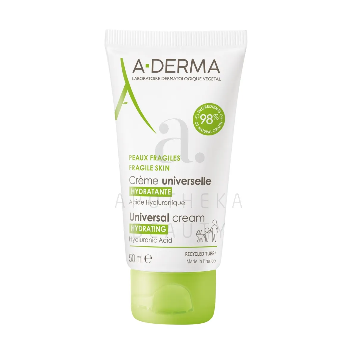 A-DERMA UNIVERSAALNE HOOLDUSKREEM NIISUTAV 50ML - Tootepilt