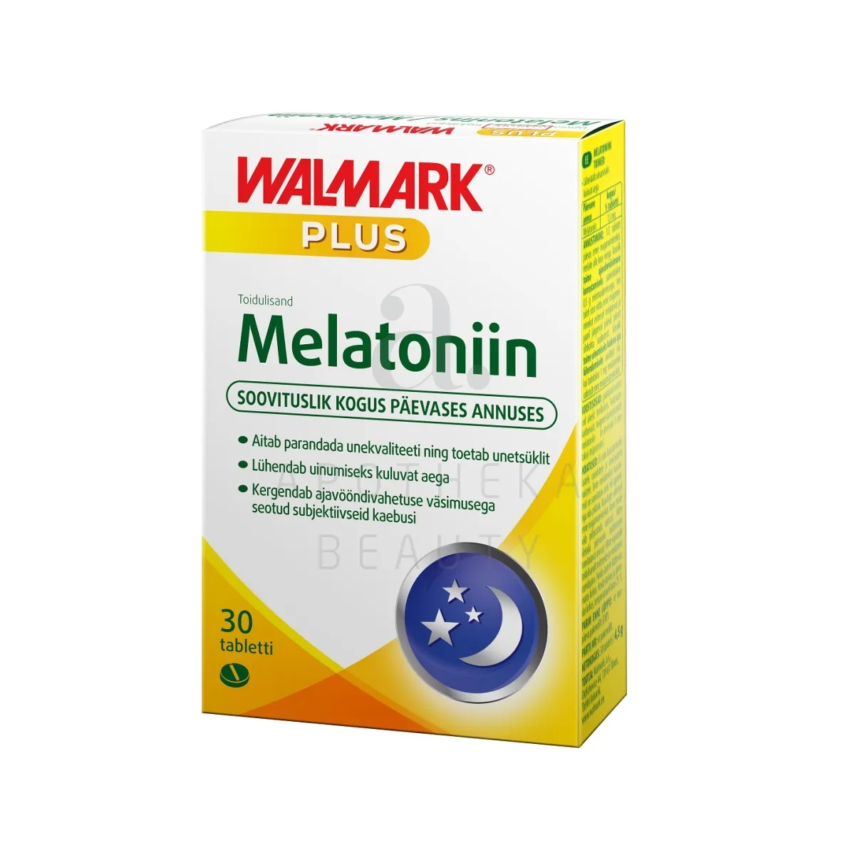 WALMARK MELATONIIN PLUS TBL N30 - Tootepilt