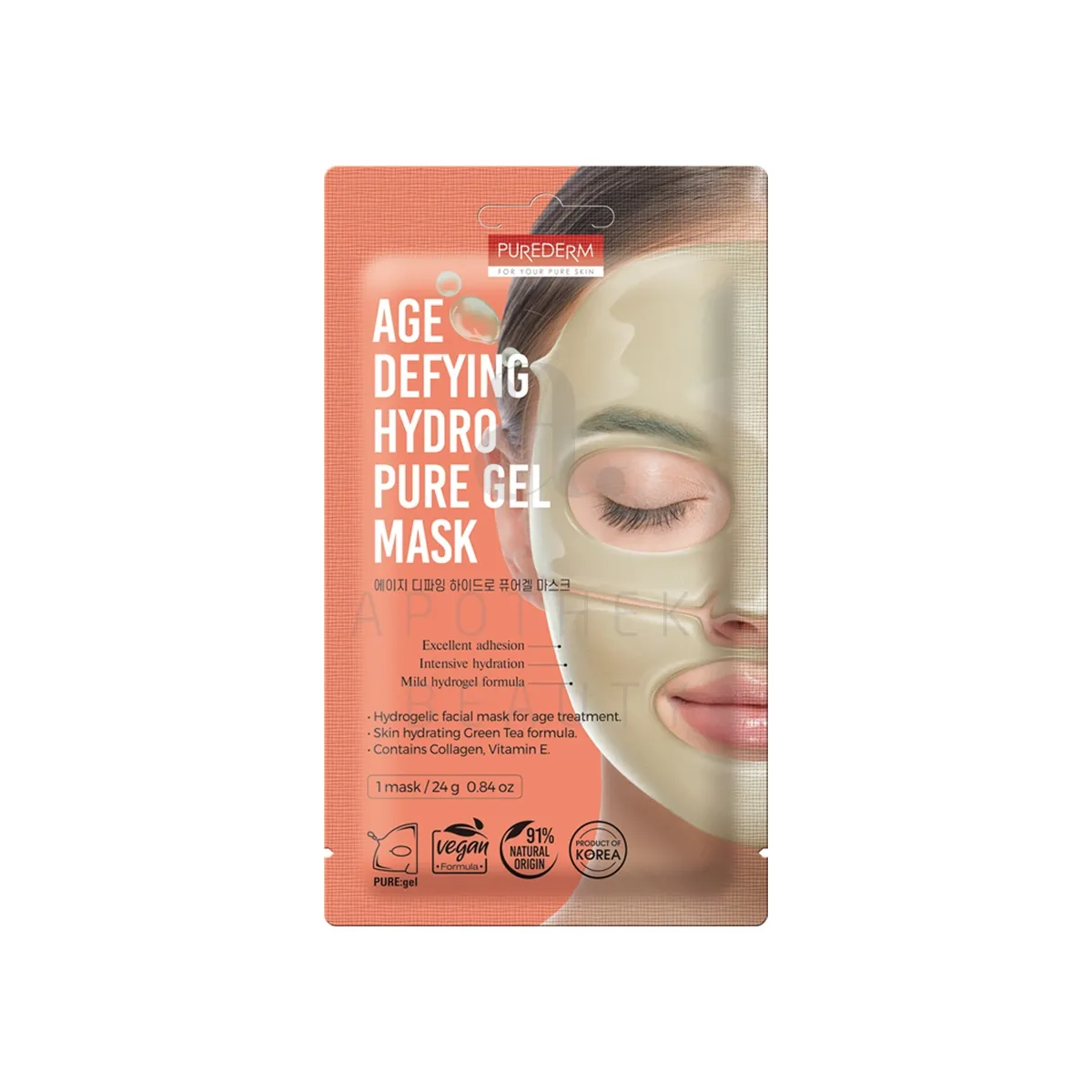 PUREDERM VANANEMISVASTANE HÜDROGEELMASK - Tootepilt