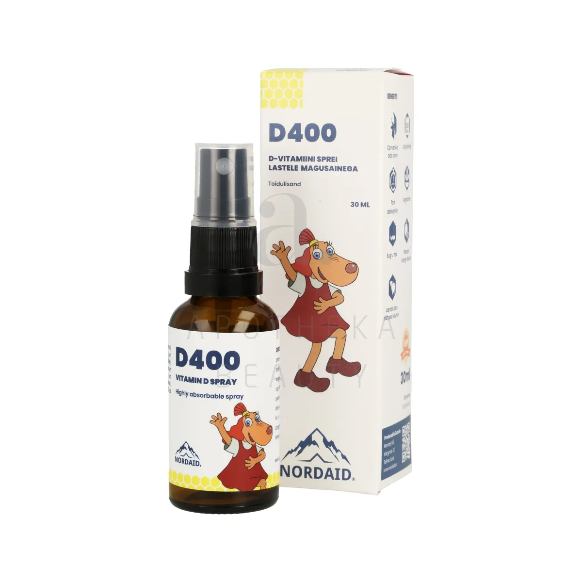 NORDAID D-VITAMIIN SUUKAUDNE SPREI 10MCG 30ML - Tootepilt