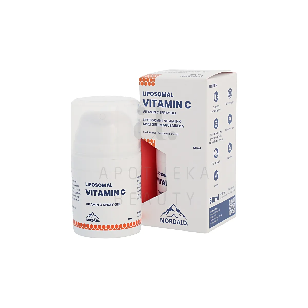 NORDAID VITAMIIN C LIPOSOOMNE SPREI GEEL 1000MG 50ML - Tootepilt
