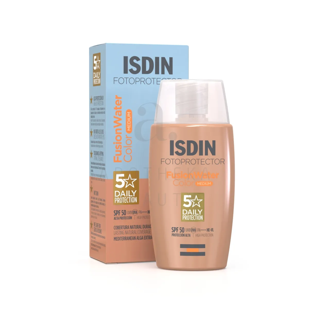 ISDIN SUN PÄIKESEKAITSEEMULSIOON TOONITUD MEDIUM SPF50 50ML - Tootepilt 1