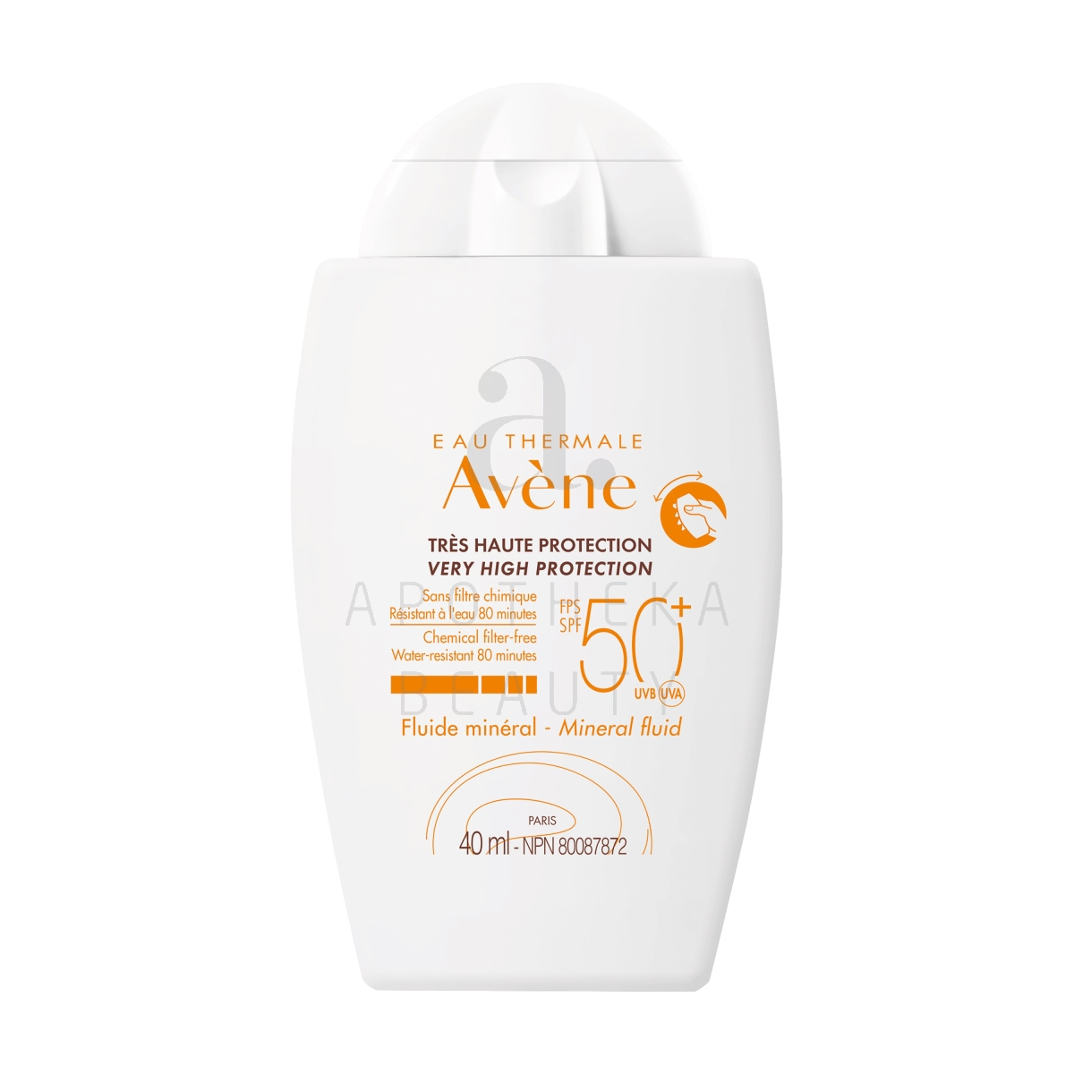 AVENE SUN MINERAALNE PÄIKESEKAITSE SPF50+ 40ML - Tootepilt
