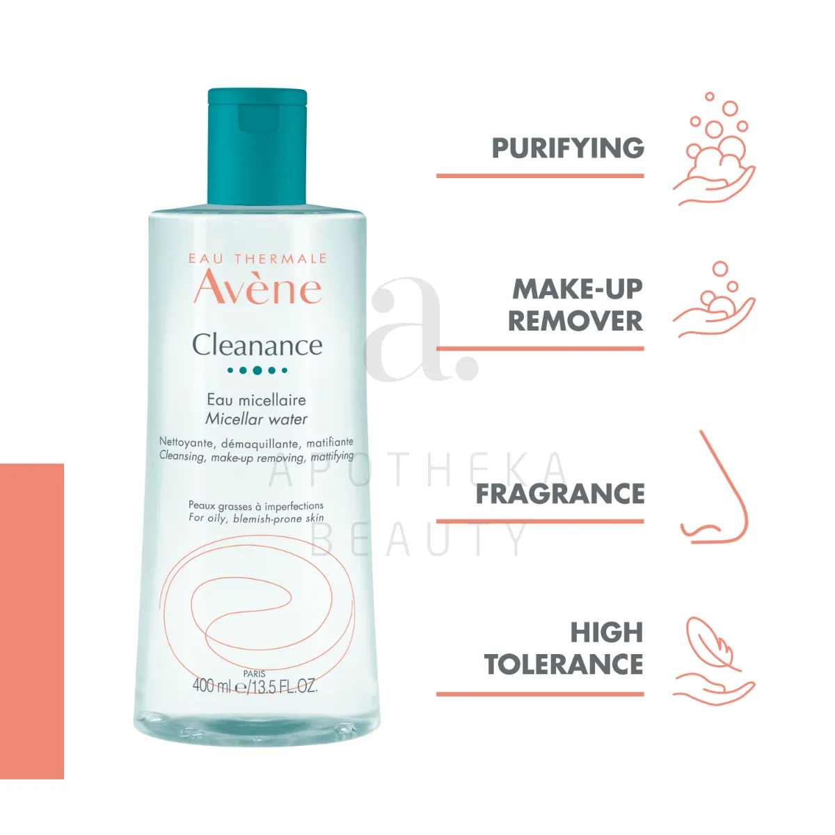 AVENE CLEANANCE MICELLAR PUHASTUSVESI 400ML - Tootepilt 2