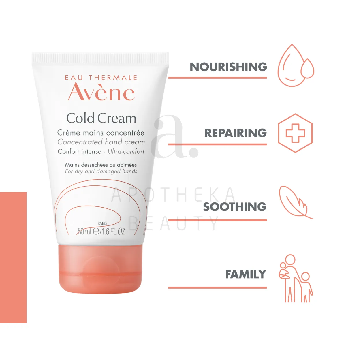 AVENE COLD CREAM KÄTEKREEM KONTSENTREERITUD 50ML - Tootepilt 2