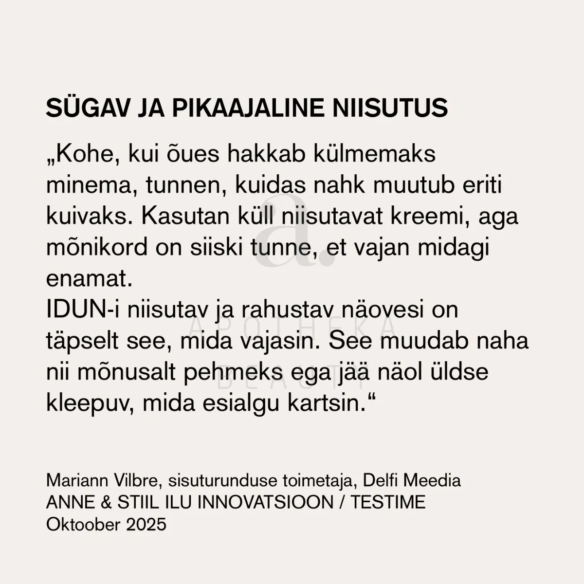 IDUN NÄOVESI RAHUSTAV 50ML - Tootepilt 3