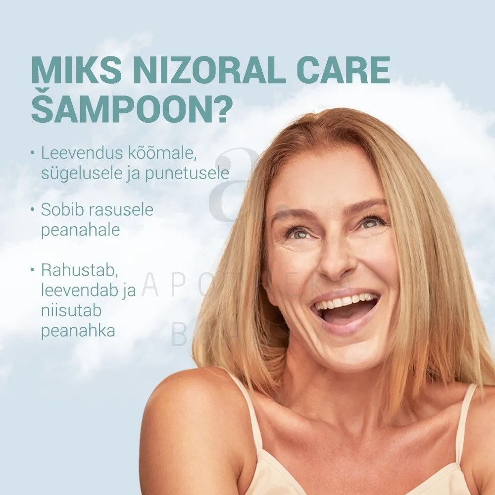 NIZORAL CARE SHAMPOON RASUSELE PEANAHALE 200ML - Tootepilt 4