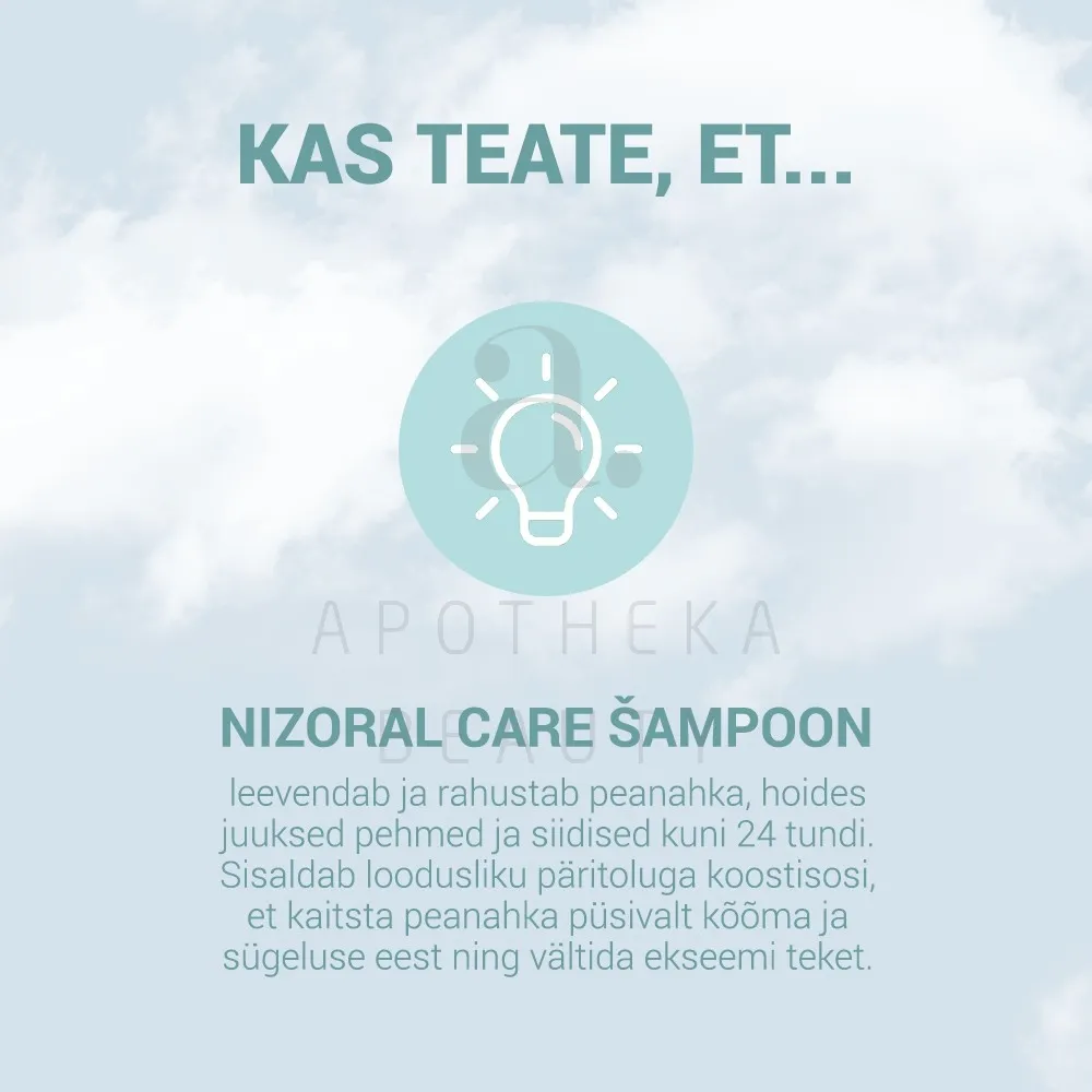 NIZORAL CARE SHAMPOON RASUSELE PEANAHALE 200ML - Tootepilt 5