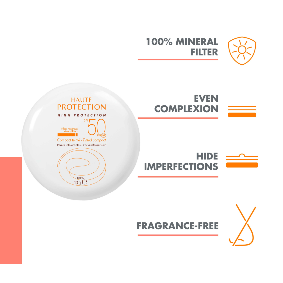 AVENE SUN KOMPAKTPUUDERKREEM SPF50 (BEIGE) 10G