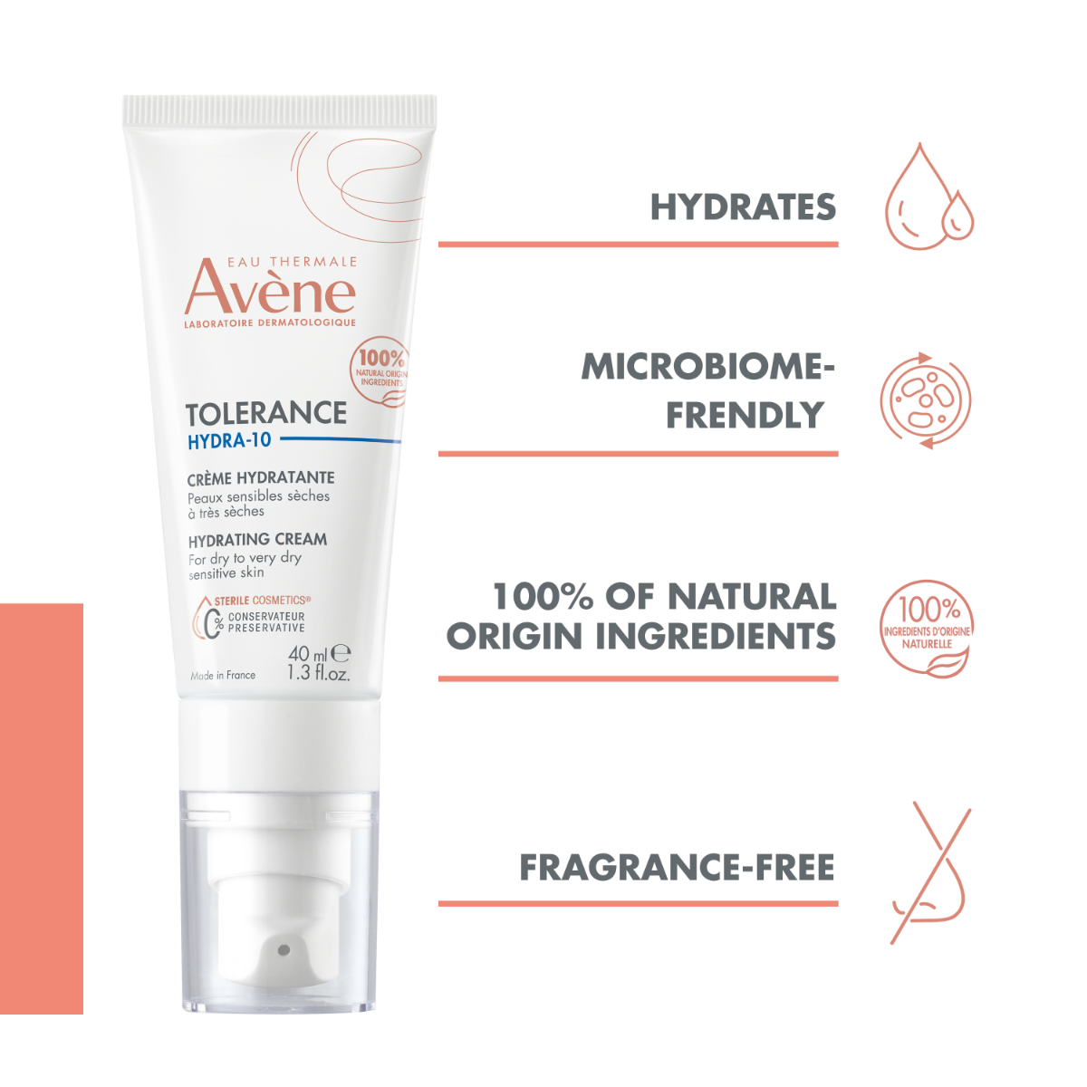 AVENE TOLERANCE HYDRA10 KREEM NIISUTAV 40ML