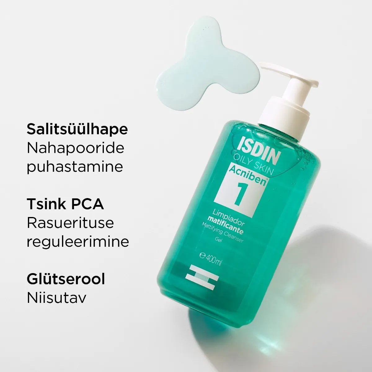 ISDIN ACNIBEN NÄOPESUGEEL 400ML - Tootepilt 2