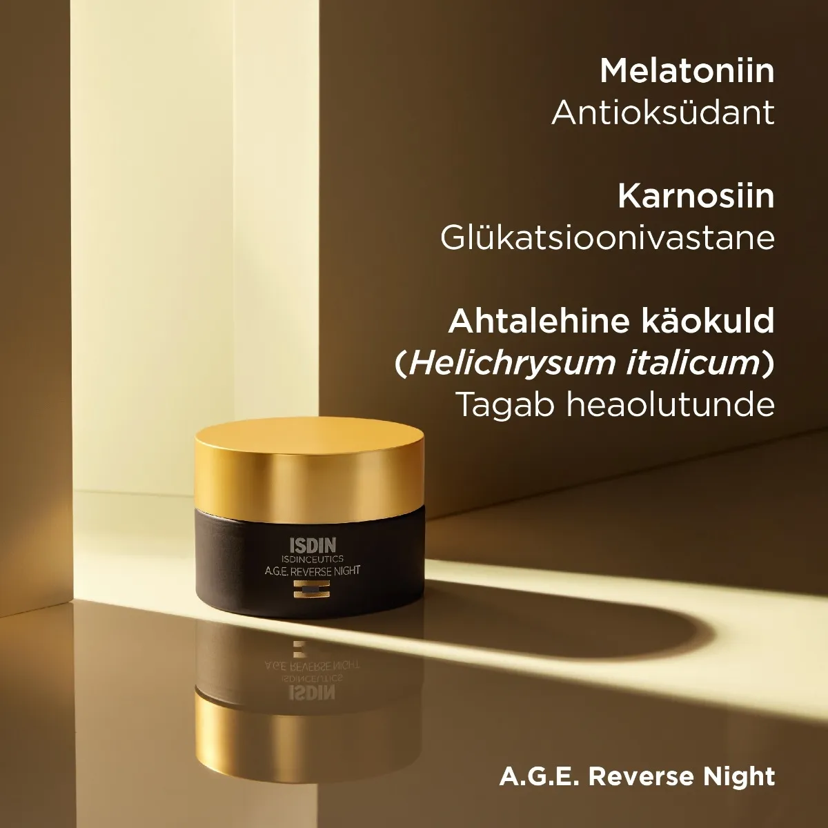 ISDIN A.G.E. REVERSE NIGHT ÖÖKREEM MELATONIINIGA 50ML - Tootepilt 2