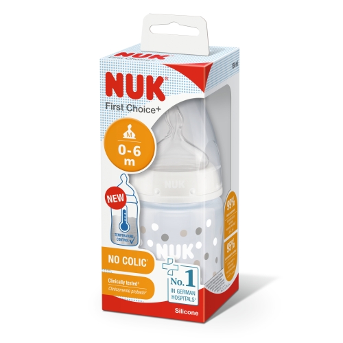 Product image of NUK FC+ LUTIPUDEL (LATEKS) 0-6K TEMP.NÄIDIKUGA 150ML