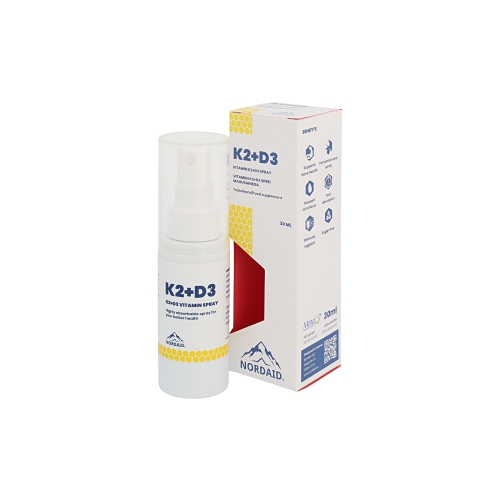 NORDAID K2+D3 VITAMIIN SUUKAUDNE SPREI 100MCG+4000IU 30ML - Tootepilt 