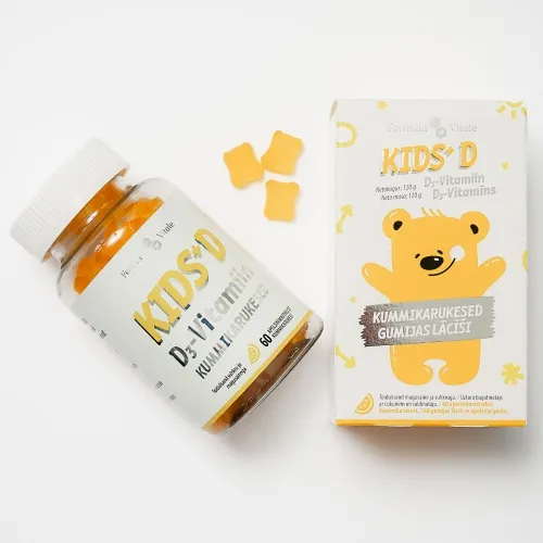 FORMULA VITALE KIDS+ D 20MCG KUMMIKARUKESED N60 - Tootepilt 1