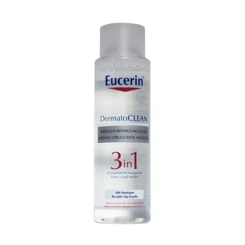 EUCERIN DERMATOCLEAN MITSELLAARVESI TUNDLIKULE NAHALE 400ML - Tootepilt 1