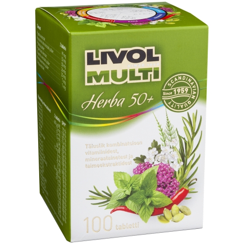 LIVOL MULTI HERBA 50+ TBL N100 - Tootepilt 