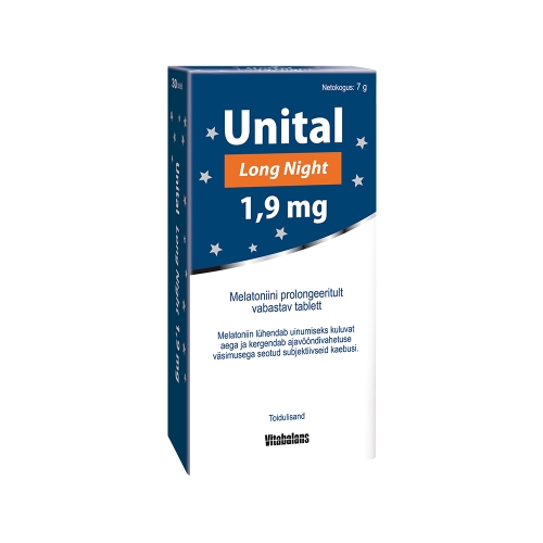 UNITAL LONG NIGHT PROLONG TBL 1,9MG N30 - Tootepilt 