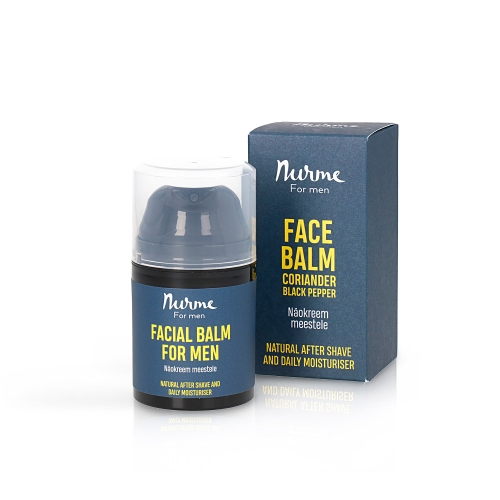 NURME NÄOKREEM MEESTELE KORIANDRI JA MUSTA PIPRAGA 50ML