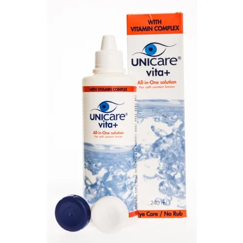 UNICARE VITA PLUS ALL IN ONE 240ML (KONTAKTLÄÄTSEDE DES. LAH - Tootepilt 