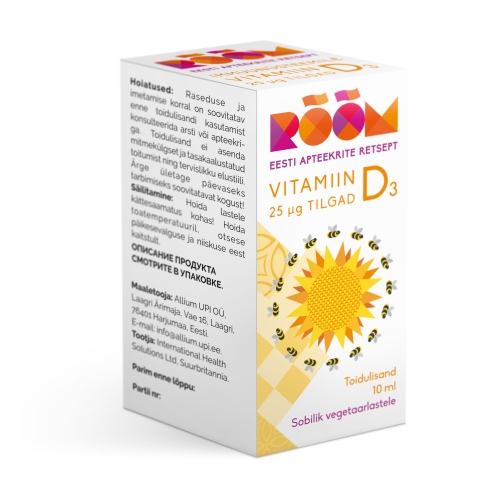 Product image of RÕÕM VITAMIIN D3 25MCG TILGAD 10ML