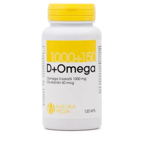 OMEGA-3 1000MG+ VITAMIIN D3 50MCG KAPSLID N120