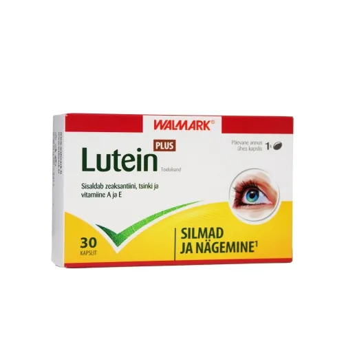 WALMARK LUTEIN PLUS 20 MG TBL N30 - Tootepilt 