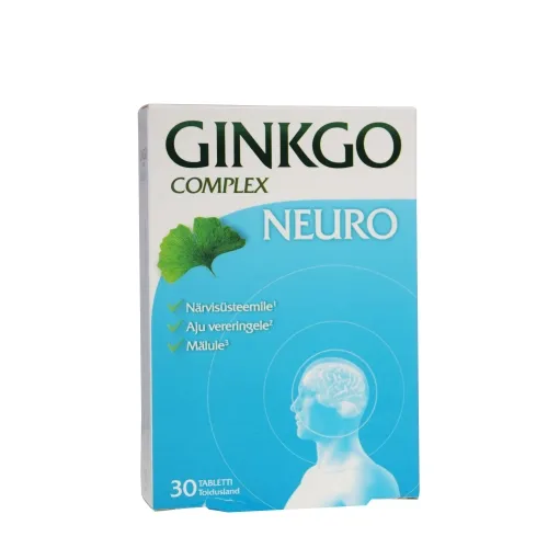 GINKGO COMPLEX NEURO TBL N30 - Tootepilt 