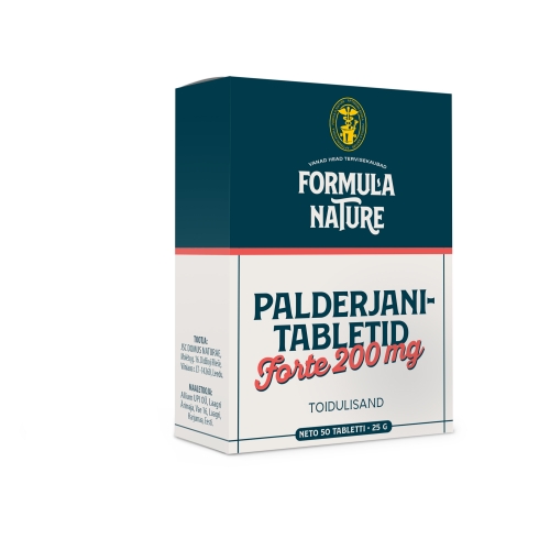 Product image of FORMULA NATURE PALDERJANITABLETID FORTE 200MG N50
