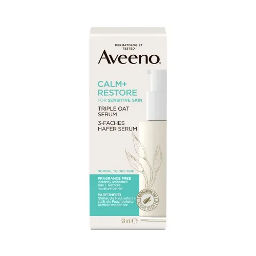 AVEENO CALM+RESTORE NÄOSEERUM 30ML