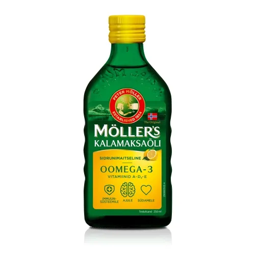 MÖLLERI KALAMAKSAÕLI (SIDRUNIMAITSELINE) 250ML - Tootepilt 