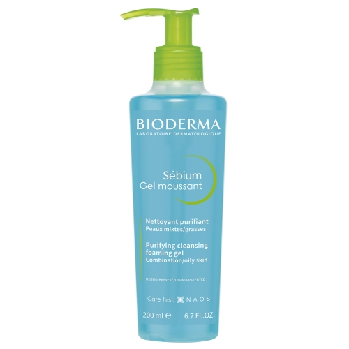 BIODERMA SEBIUM NÄOPUHASTUSE VAHTGEEL 200ML - Tootepilt 