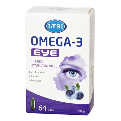 LYSI OMEGA-3 EYE CAPS N64 - Tootepilt 
