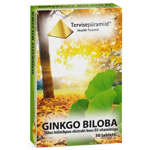 TERVISEPÜRAMIID GINKGO BILOBA TBL N30 - Tootepilt 