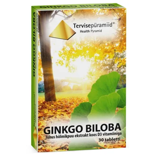 TERVISEPÜRAMIID GINKGO BILOBA TBL N30 - Tootepilt 
