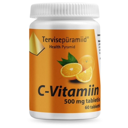 TERVISEPÜRAMIID C-VITAMIIN TBL 500MG N60 - Tootepilt 