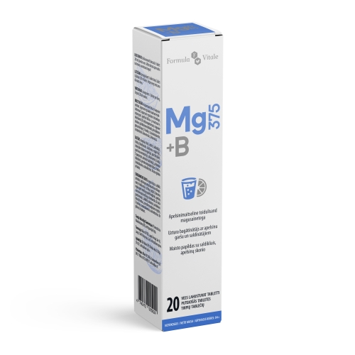 Product image of FORMULA VITALE MG 375MG + B VIT LAH TBL N20