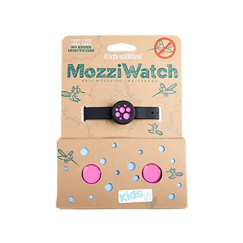 MOZZIWATCH SÄÄSETÕRJE KÄEPAEL LASTELE ROOSA + 2 TÄITETABLETTI - Tootepilt 