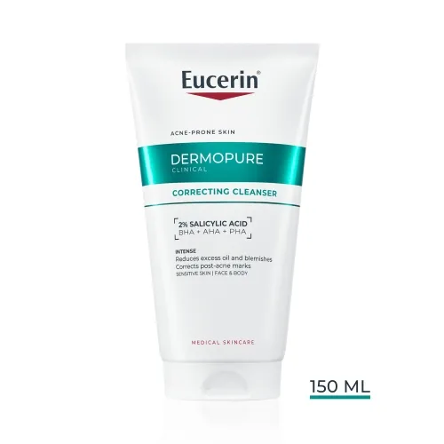 EUCERIN DERMOPURE CLINICAL NÄOPUHASTUSGEEL KORRIGEERIV 150ML