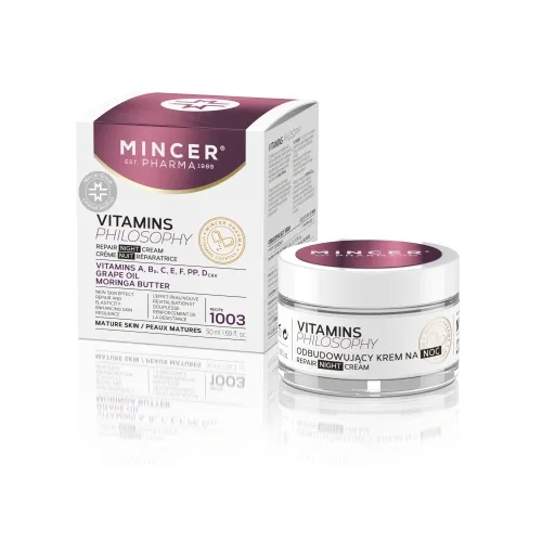 MINCER PHARMA VITAMINS PHILOSOPHY ÖÖKREEM TAASTAV 50ML - Tootepilt 