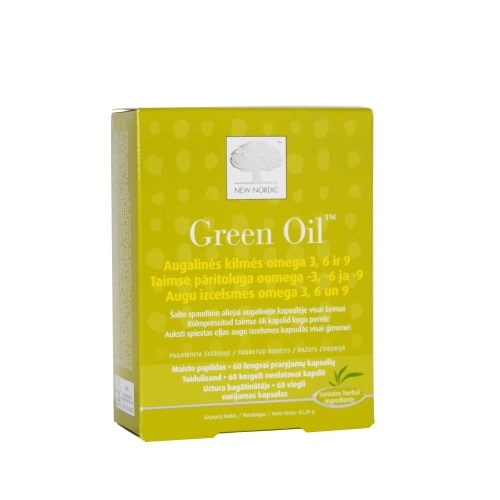 NEW NORDIC GREEN OIL CAPS N60