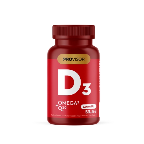 Product image of PROVISOR VITAMIIN D + OOMEGA 3 + Q10 N60