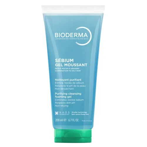 Product image of BIODERMA SEBIUM MITSELLAARNE NÄOPESUGEEL 200ML