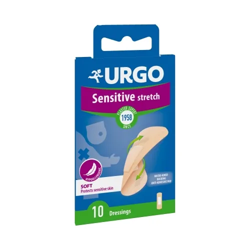 URGO PLAASTER SENSITIVE STRETCH (2X7,2CM) N10 - Tootepilt 
