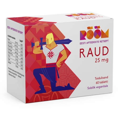 Product image of RÕÕM RAUD 25MG TBL N60