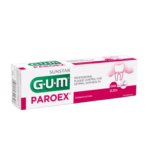 Product image of GUM GEEL-HAMBAPASTA PAROEX 0,12% KLOORHEKSIDIINIGA 75ML