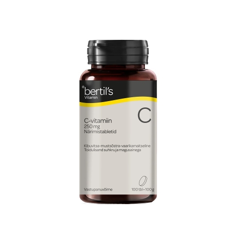 BERTILS VITAMIN C NÄRIMISTBL 250MG N100 - Tootepilt 