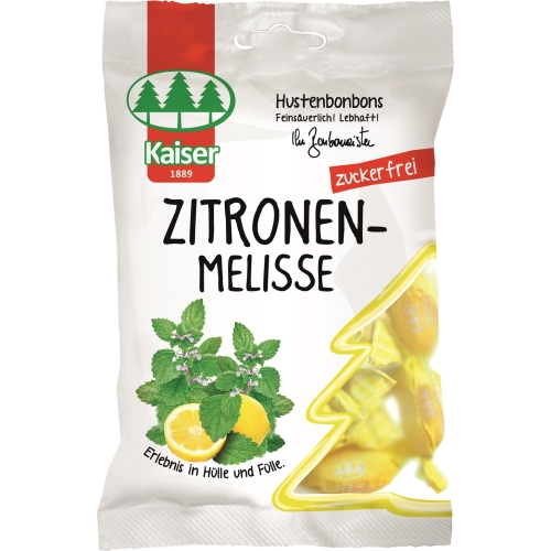 KAISER KÖHAKARAMELLID SIDRUNMELISSI SUHKRUVABAD 75G - Tootepilt 
