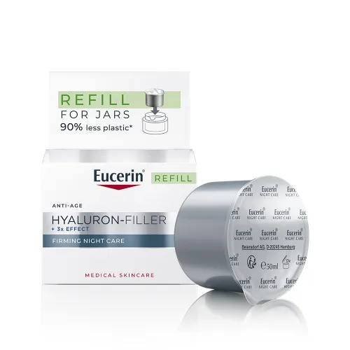EUCERIN HYALURON-FILLER ÖÖKREEM TÄITEPAKK 50ML - Tootepilt 